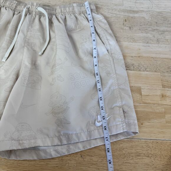 Nike Standard Fit Mid Thigh "Sole Food" Beige Shorts DR9781-238 Lined Graphic XL - Picture 10 of 14